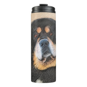 Tibetan Mastiff Malerei - Niedliche Original Dog A Thermosbecher