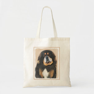 Tibetan Mastiff Malerei - Niedliche Original Dog A Tragetasche