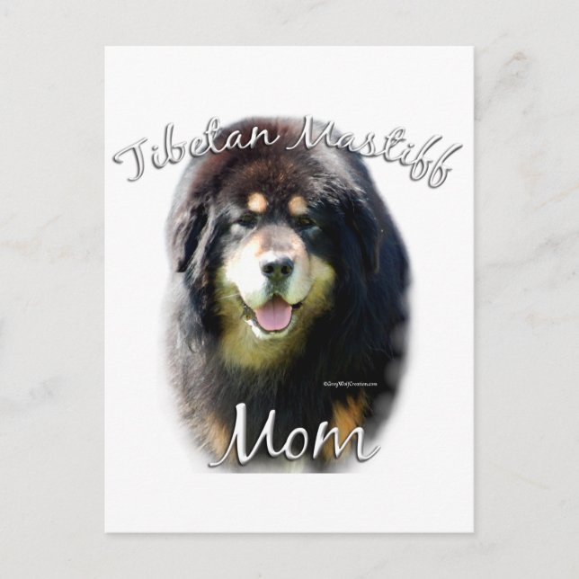 Tibetan Mastiff Mama 2 Postkarte (Vorderseite)