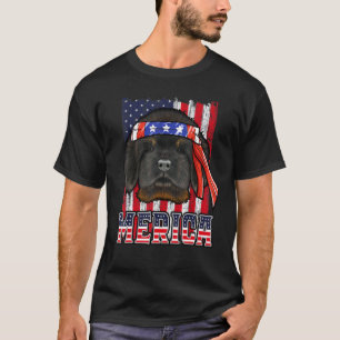 Tibetan Mastiff Merica 4. Juli Hund Patriotisch F T-Shirt