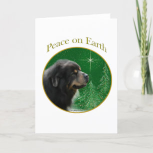 Tibetan Mastiff Peace Feiertagskarte