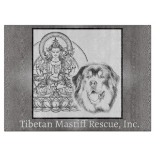 Tibetan Mastiff Rescue Logo Cutting Board Schneidebrett