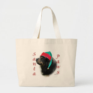 Tibetan Mastiff Santa Paws Jumbo Stoffbeutel