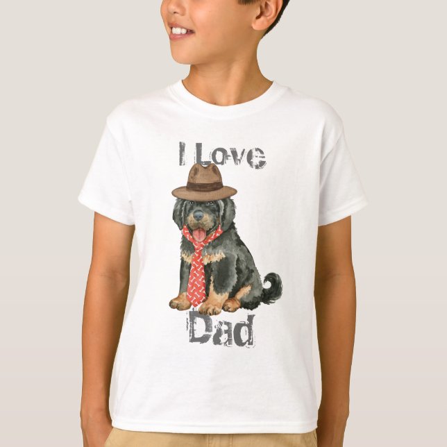 Tibetan Mastiff Vater T-Shirt (Vorderseite)