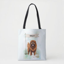 Tibetan-Mastiff Wasserfarben Persönlicher Hund