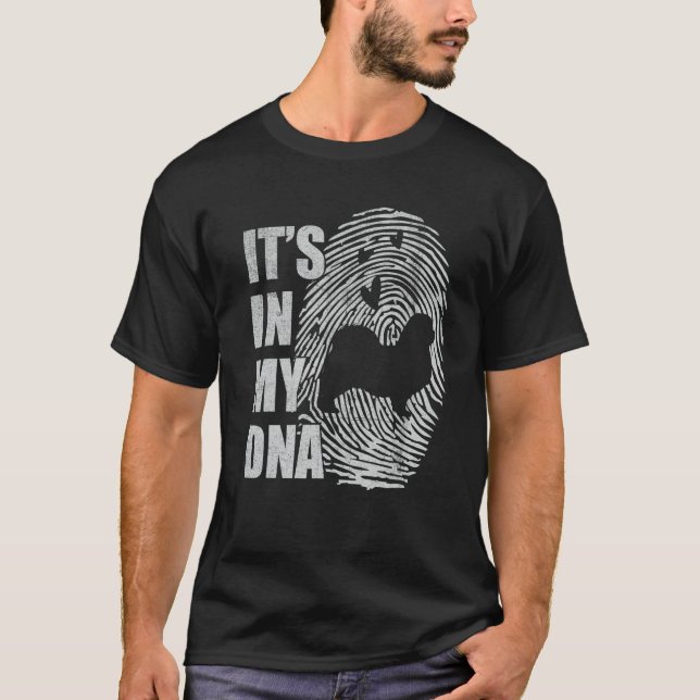 Tibetan Spaniel DNA Dog Mom Dad Dog T-Shirt (Vorderseite)