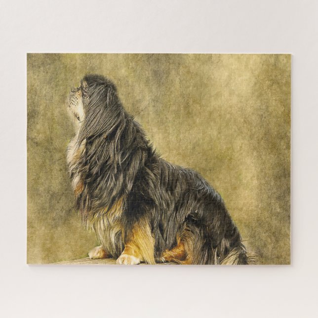 Tibetan Spaniel Hunde Puzzles (Horizontal)
