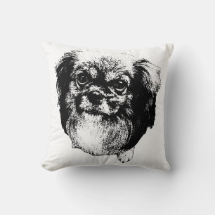 Tibetan Spaniel Kissen – Elegante Tinten-Hunde-Kun
