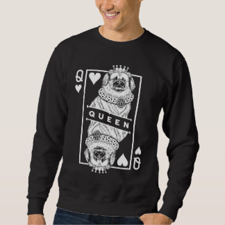 Tibetan Spaniel Queen Of Hearts Hund Pop Sweatshirt