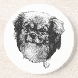 Tibetan Spaniel Untersetzer – Grounded Dog Design