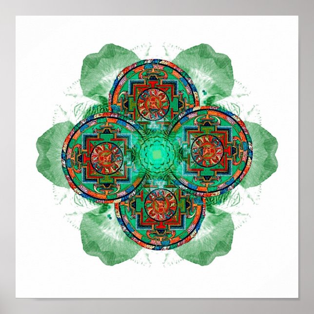 Tibetan Tantric Mandala Poster (Vorne)