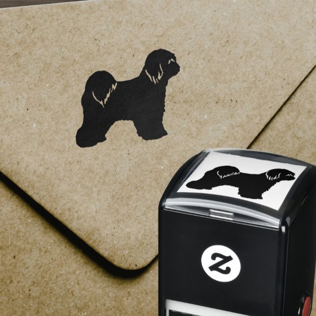 Tibetan Terrier Dog Breed Silhouette Permastempel (Von Creator hochgeladen)