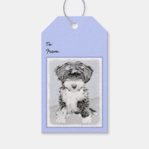 Tibetan Terrier Painting - Niedliche Original Dog  Geschenkanhänger