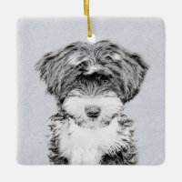 Tibetan Terrier Painting - Niedliche Original Dog