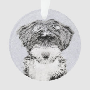 Tibetan Terrier Painting - Niedliche Original Dog  Ornament