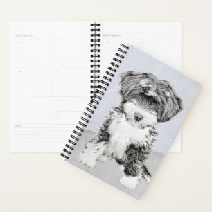 Tibetan Terrier Painting - Niedliche Original Dog Planer