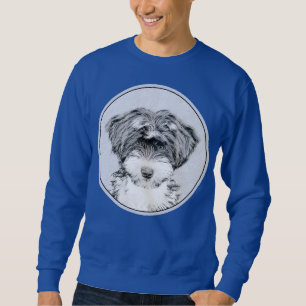 Tibetan Terrier Painting - Niedliche Original Dog Sweatshirt