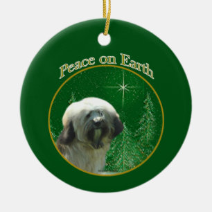 Tibetan Terrier Peace Keramik Ornament