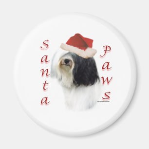 Tibetan Terrier Santa Paws Magnet