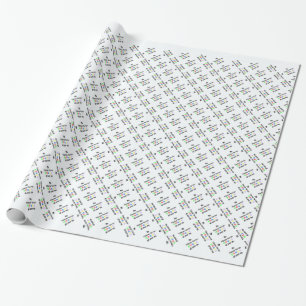 Tibetan Terrier Walks Design Geschenkpapier