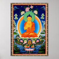 Tibetan Thangka Prabhutaratna Buddha