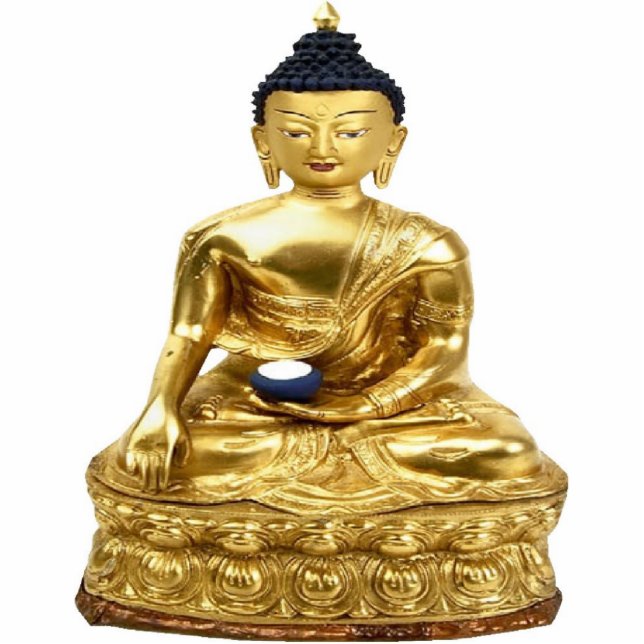 Tibetaner-Medizin-Buddha gestaltete Fotoskulptur Schlüsselanhänger (Vorne)