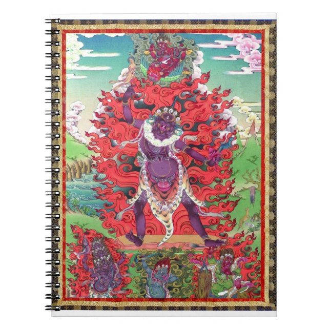Tibetaner Thangka Ekajati Kunst Notizblock (Vorderseite)