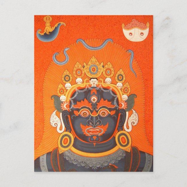 Tibetaner Thangka Gott-Kunst Postkarte (Vorderseite)