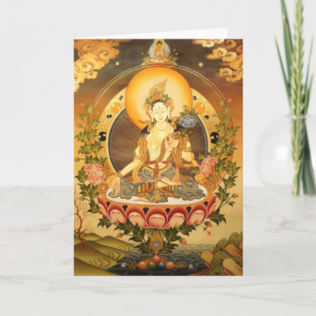 Tibetanische buddhistische Kunst Karte (Vorderseite)