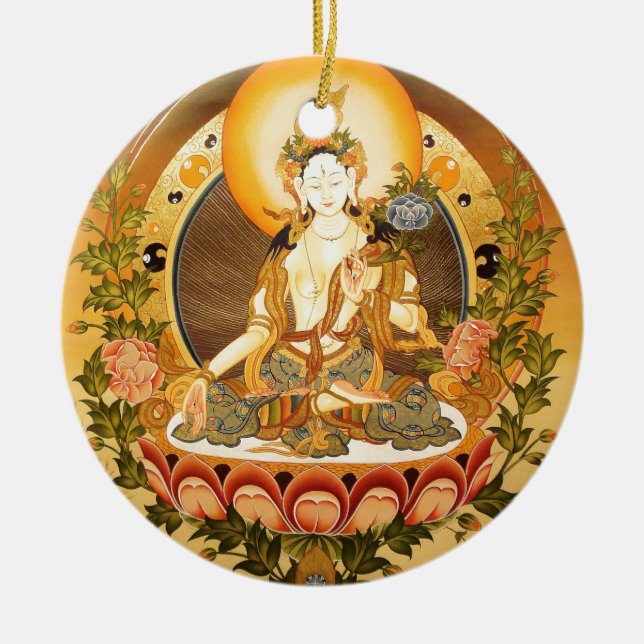 Tibetanische buddhistische Kunst Keramikornament (Vorne)