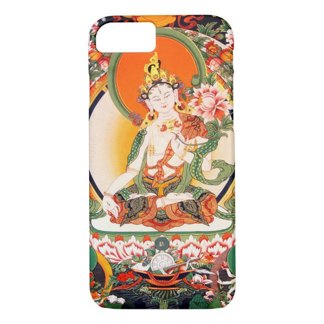 Tibetanischer buddhistischer Kunst iPhone 7 Fall Case-Mate iPhone Hülle (Rückseite)