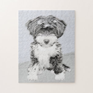 Tibetanischer Terrier-Malerei - niedliche