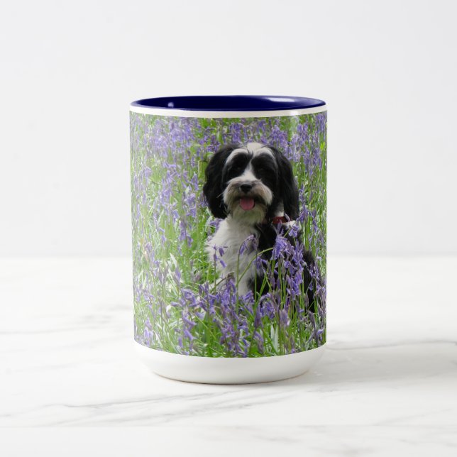Tibetanischer Terrier-Tasse Zweifarbige Tasse (Mittel)