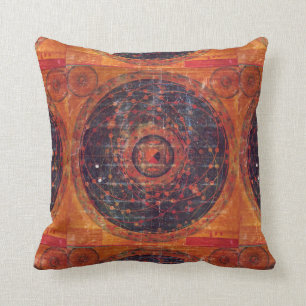 Tibetanisches astronomisches Thangka Kissen