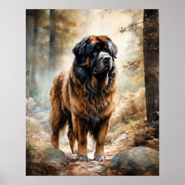 Tibeter Mastiff Dog Art Print Poster (Vorne)
