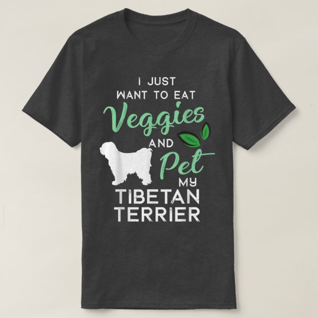 Tibeter Terrier Dog Cigar Liebhaber Xmas Birthda T-Shirt (Design vorne)