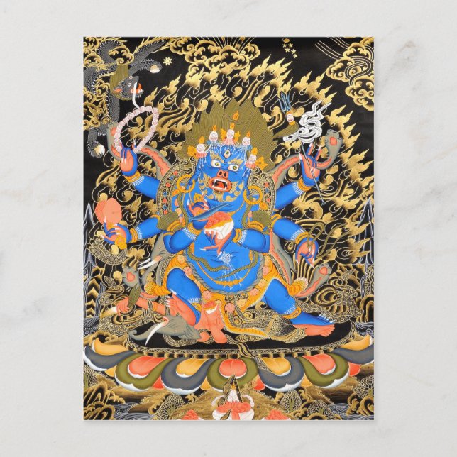 tibetisch-buddhistische Kunstpostkarte Postkarte (Vorderseite)