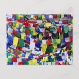 tibetisch-buddhistisches Gebet Flag Art Zuhause Al Postkarte