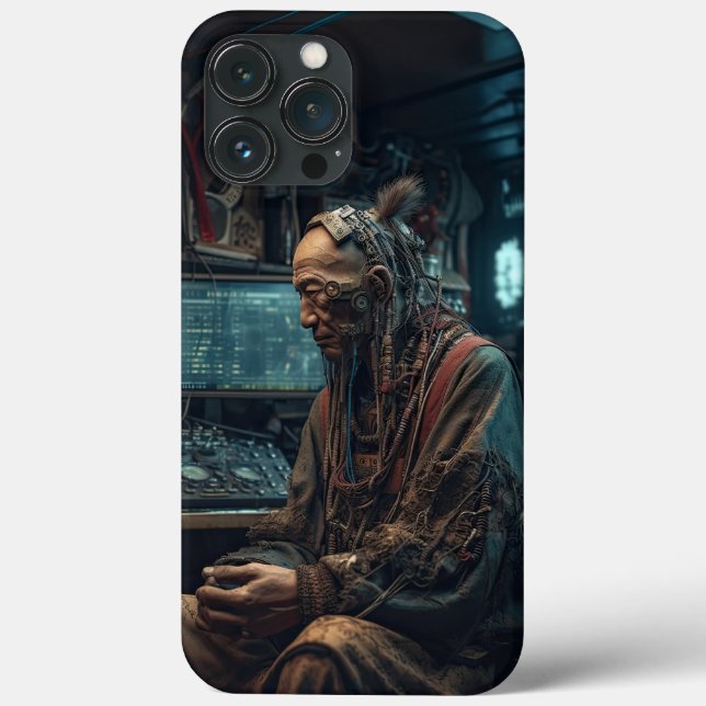 Tibetisch-Cyberpunk Case-Mate iPhone Hülle (Rückseite)