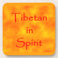 Tibetisch im Untersetzer Spirit-cork