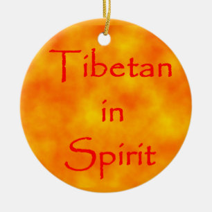 Tibetisch in Spirit-Circle-Ornament Keramikornament