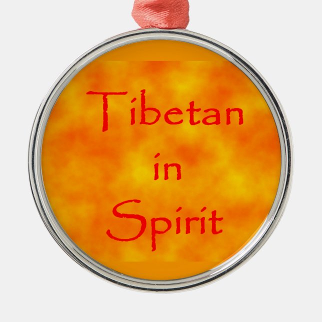 Tibetisch in Spirit-prem-Rundschmuck Ornament Aus Metall (Vorne)