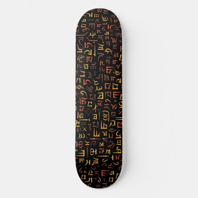 tibetisch skateboard (Vorderseite)