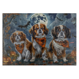 Tibetisch-Spaniel Halloween Spooky Schneidebrett
