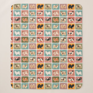 Tibetisch-Spanisch Mehrfarbig Sherpa Blanket Sherpadecke