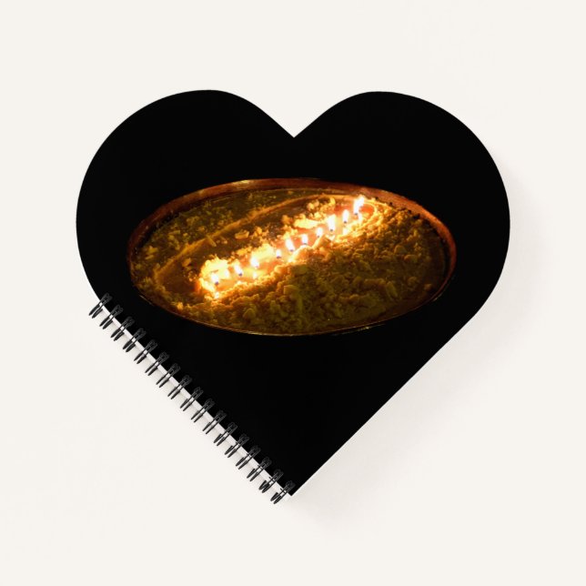 tibetische Butter Lamp Notizbuch (Vorderseite)