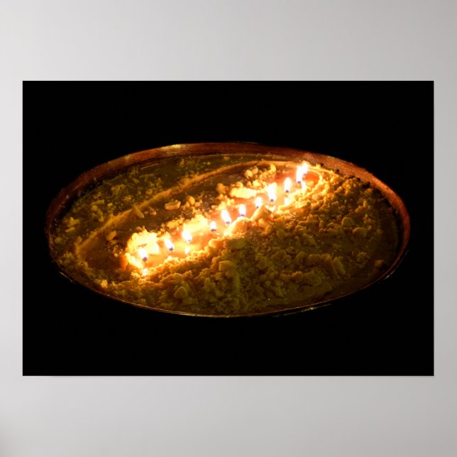 tibetische Butter Lamp Poster (Vorne)