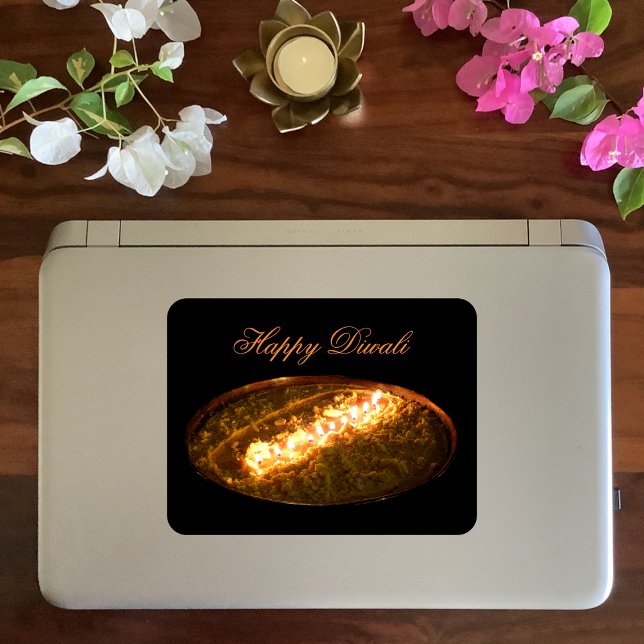 tibetische Butter Lamp Quadratischer Aufkleber (Von Creator hochgeladen)