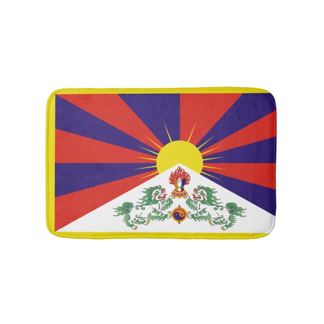 tibetische Flagge Badematte (Vorderseite)