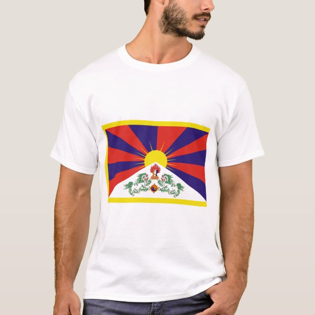 tibetische Flagge T-Shirt (Vorderseite)